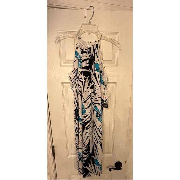 NWT Valerie Stevens Silk & Spandex Spaghetti Strap Dress - sz 6 - Picture 2 of 6